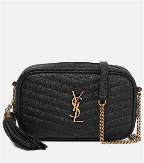 ysl crossbody black and gold